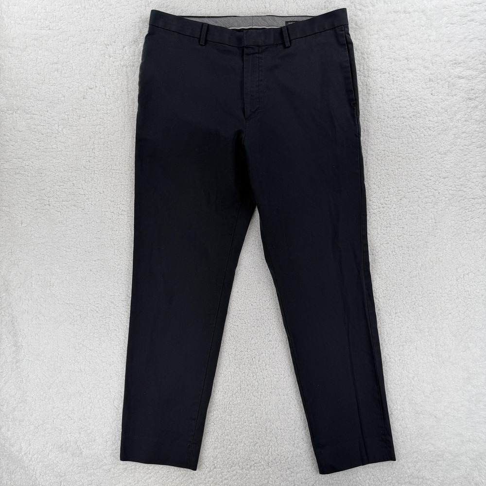 Banana Republic Pants Mens 36x32 Athletic Tapered Black Stretch Chino‎ (36x29)